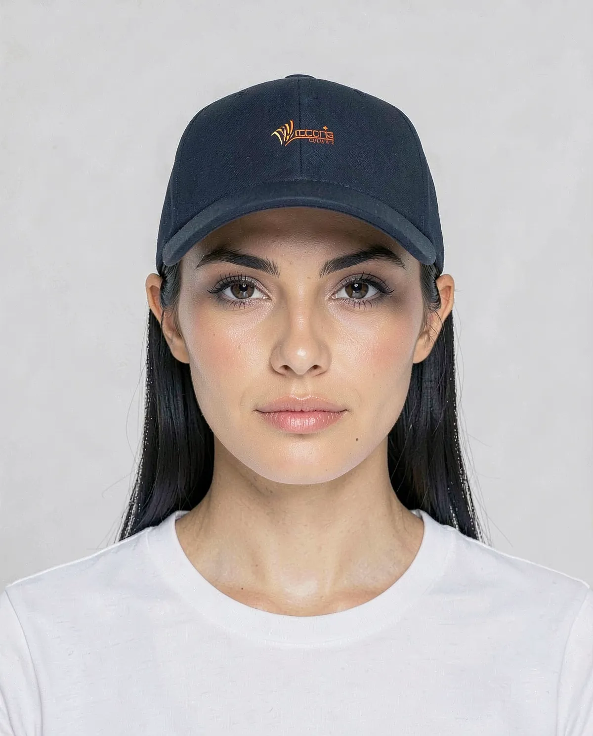 Cappellino Navy a 5 pannelli in cotone con chiusura a velcro 0