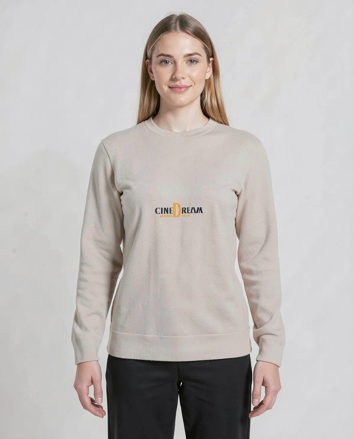 Felpe organiche brossate color crema 0