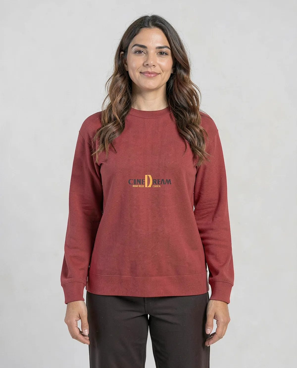 Maglia di Sweat organica con finitura rossa 59
