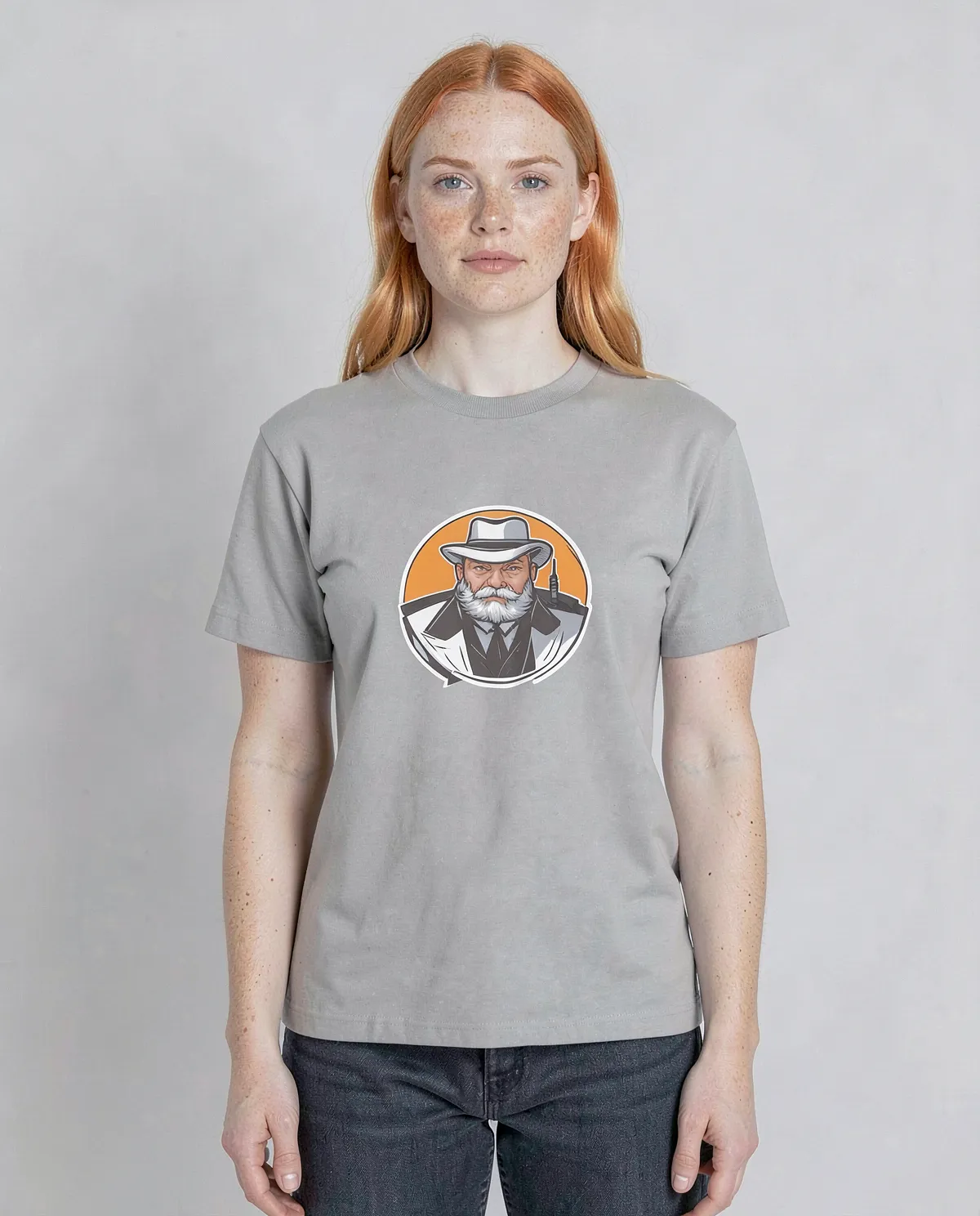 T-shirt Eco‑sostenibile grigio, vestibilità moderna 0
