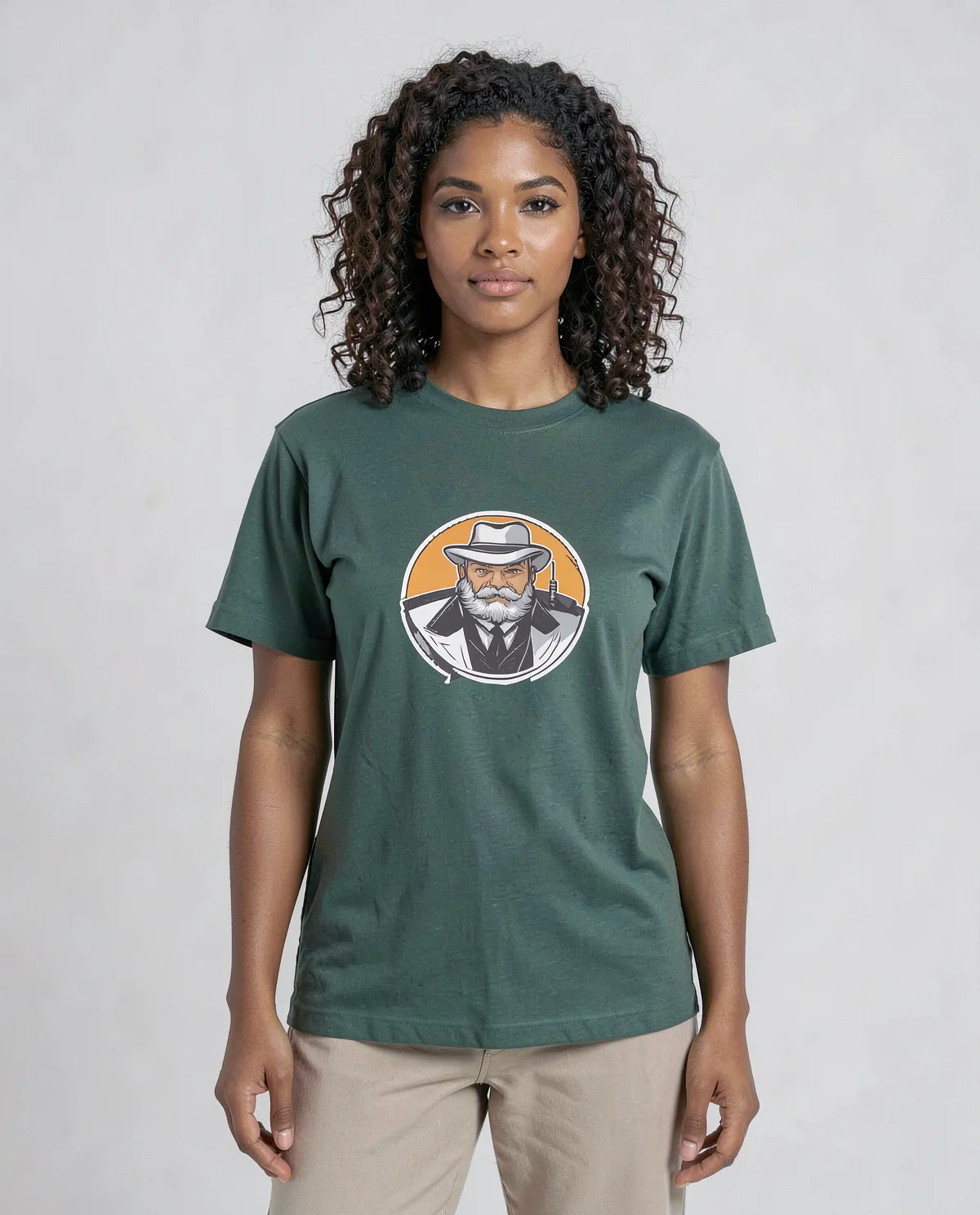 T-Shirt di cotone organico verde