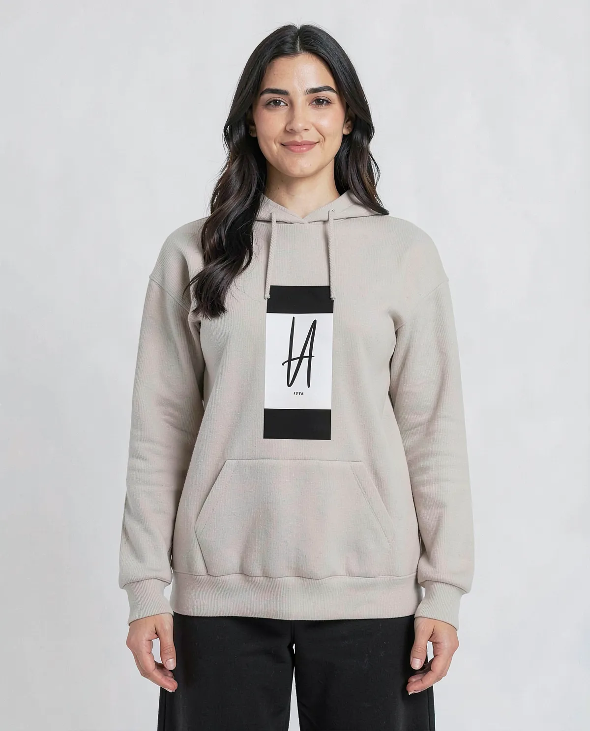 Cream Unisex Felpe con Comfort di Cotone Organico Morbido
