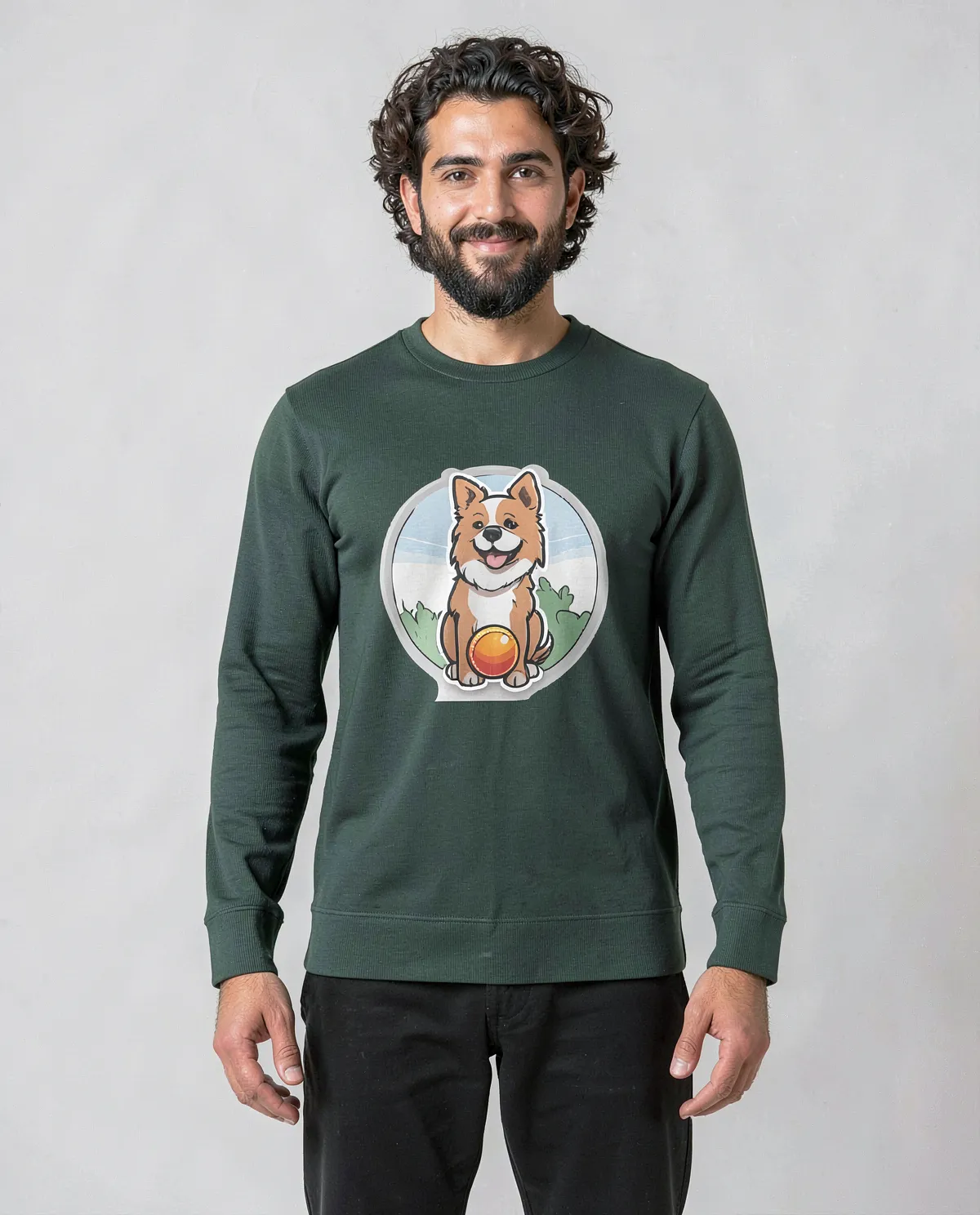 Felpe Verde Brossata – Comfort in Cotone Organico 0