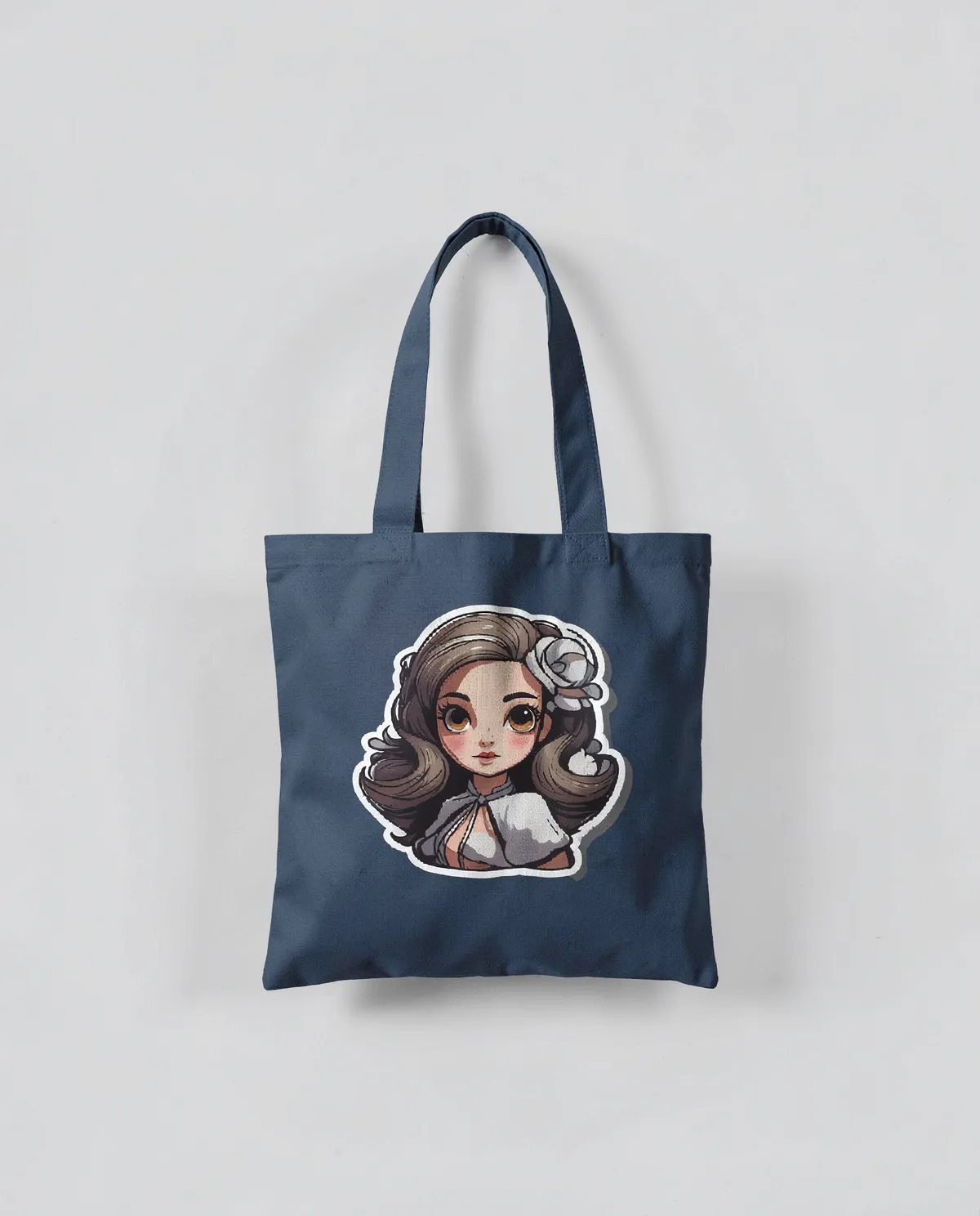 Tote Bag in cotone neutro eco‑friendly con superficie di stampa liscia 0