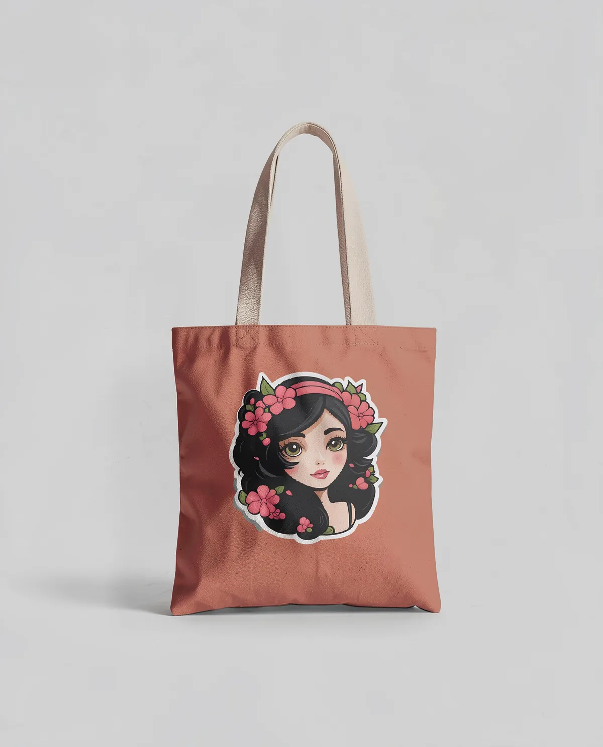 Tote Bag in cotone premium con superficie di stampa liscia 0