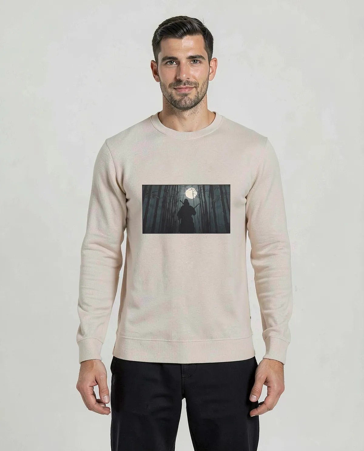 Felpa personalizzabile 80% cotone Crema
