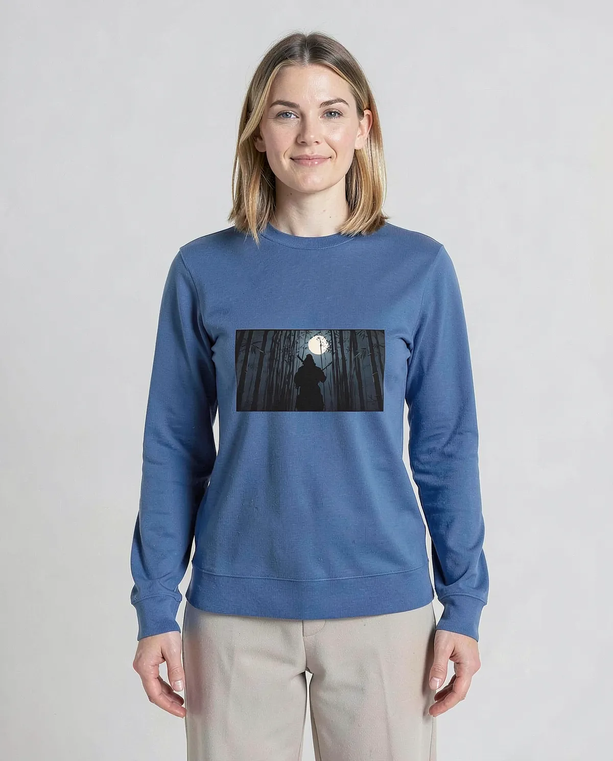 Felpa personalizzabile 80% cotone Blu