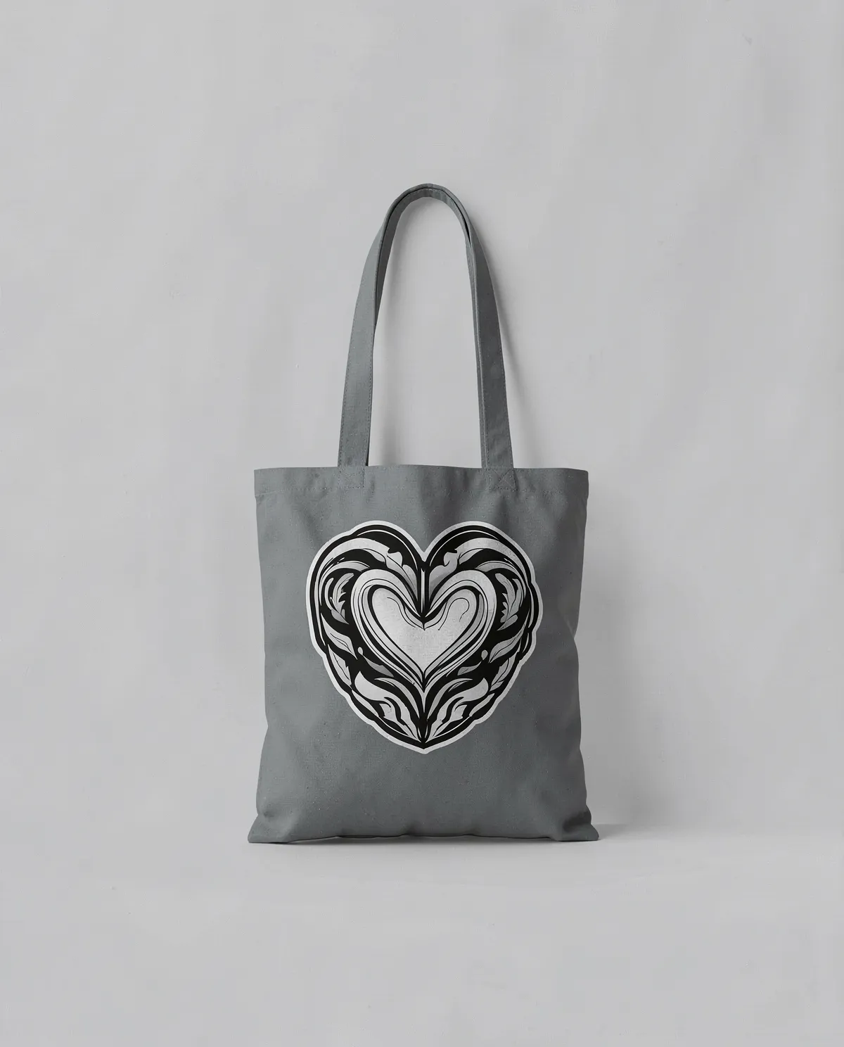 Tote Bag – Shopper in cotone liscio con etichetta rimovibile 0