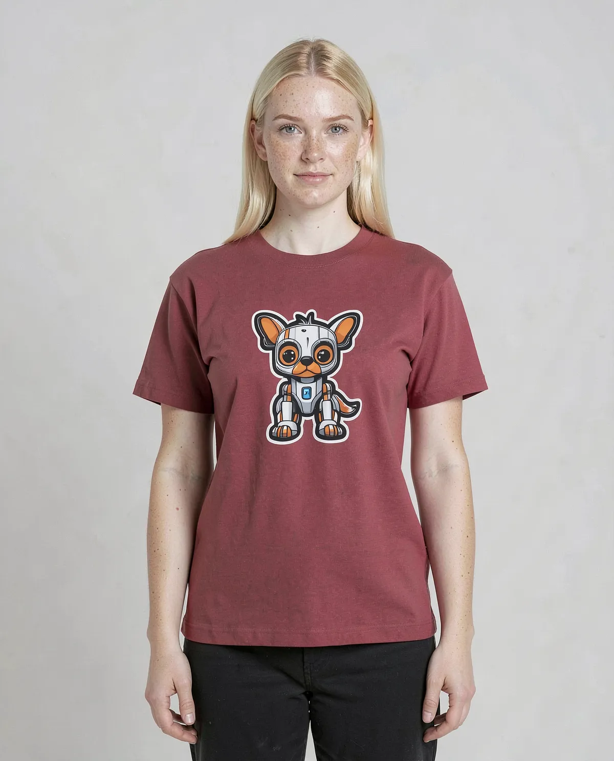 Maglietta Rossa – Cotone Organico, Taglia Moderna 0