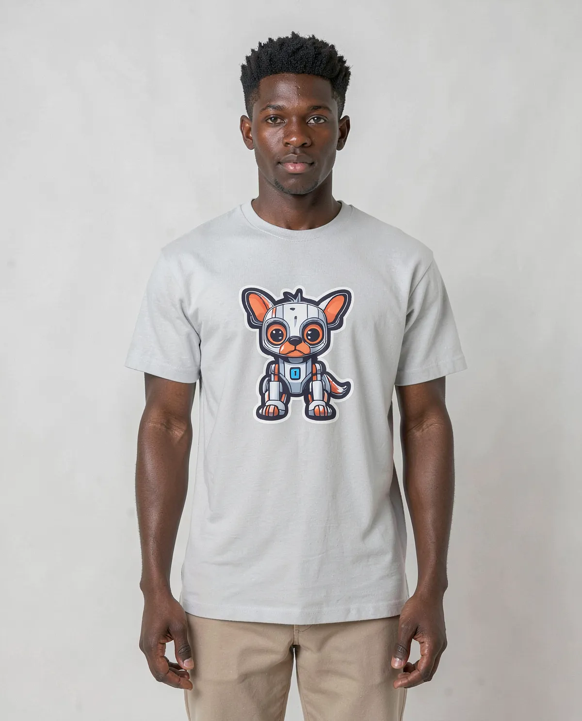 T‑shirt bianca con design personalizzato 0