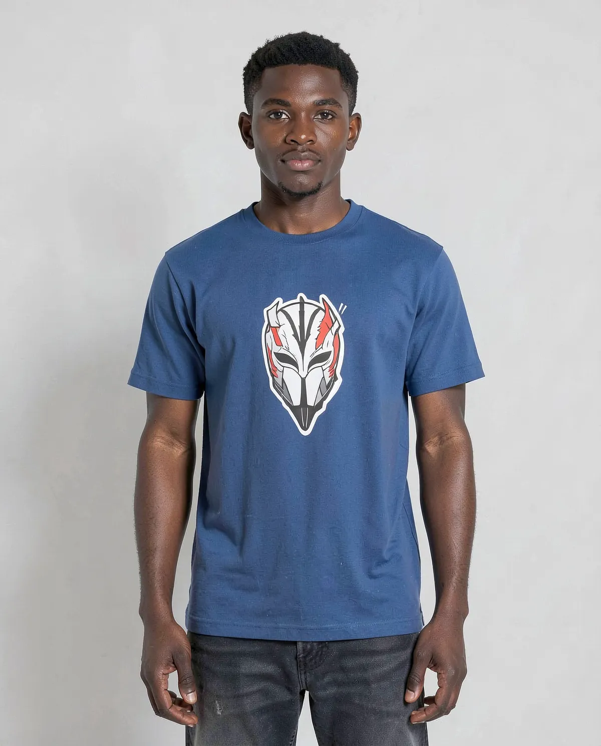 Blue T-Shirt with Unique Graphic 0