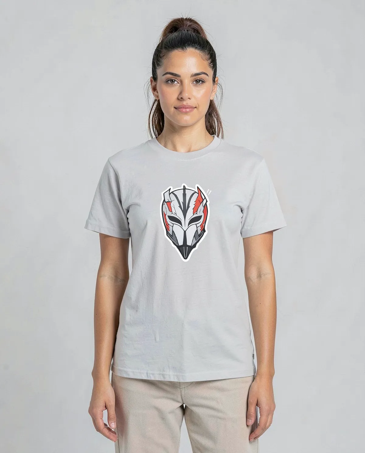 White T-Shirt with Bold Logo Design 0