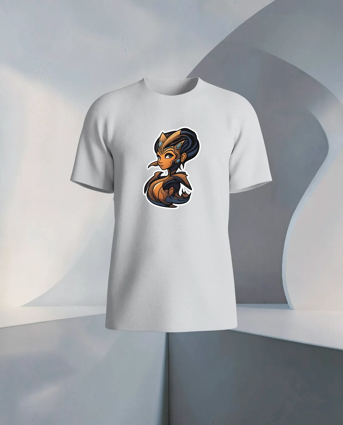 White T-Shirt with Unique Graphic 59