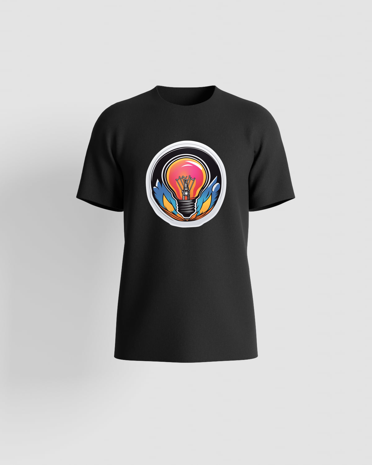Black T-Shirt with Eye-Catching Print 59