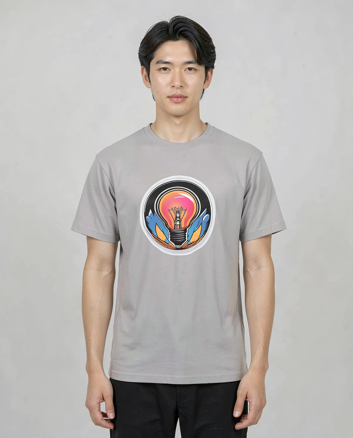 White Eco-Friendly T-Shirt with Bold Graphic