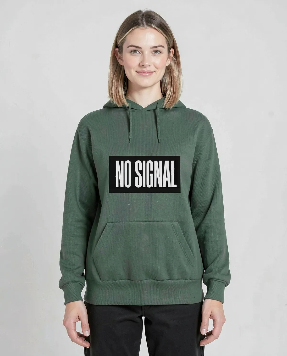 Green Brushed Organic Cotton Sweatshirt 0