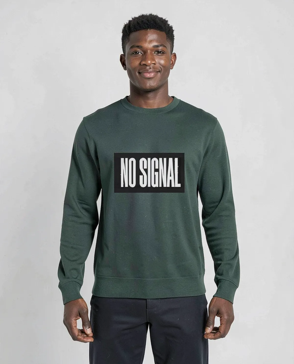 Green Brushed Organic Sweatshirt – Soft Comfort 0