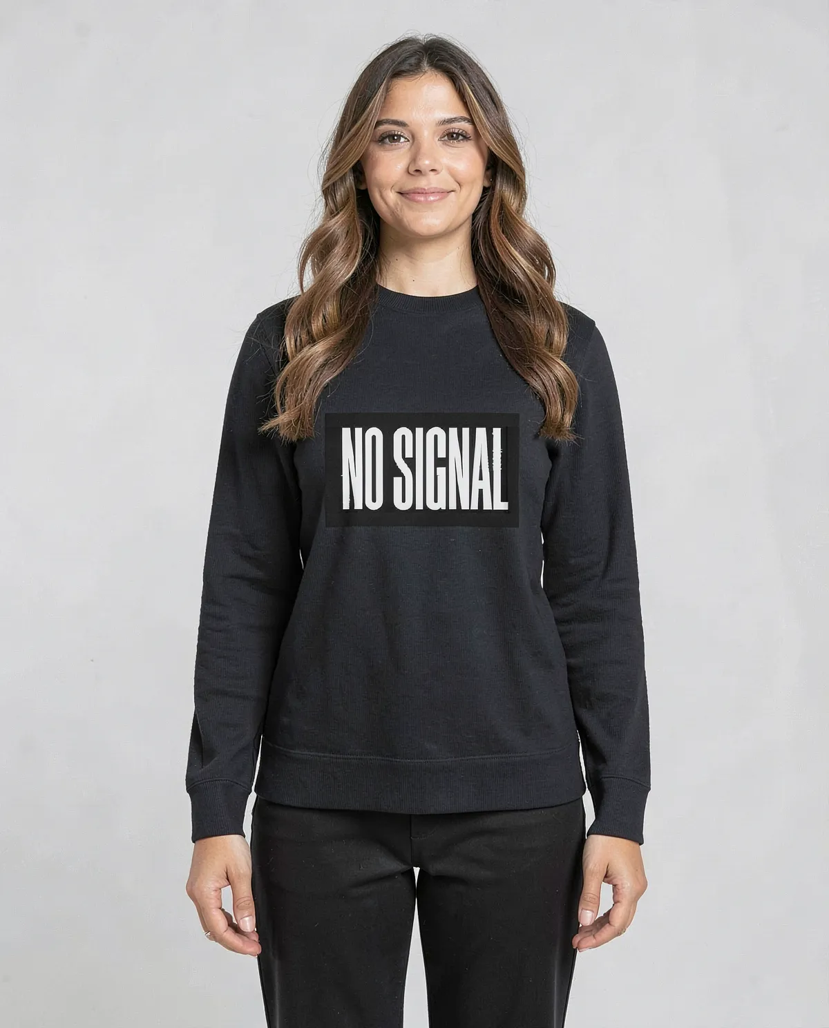 Black Premium Sweatshirt – Brushed Organic Cotton Comfort 0