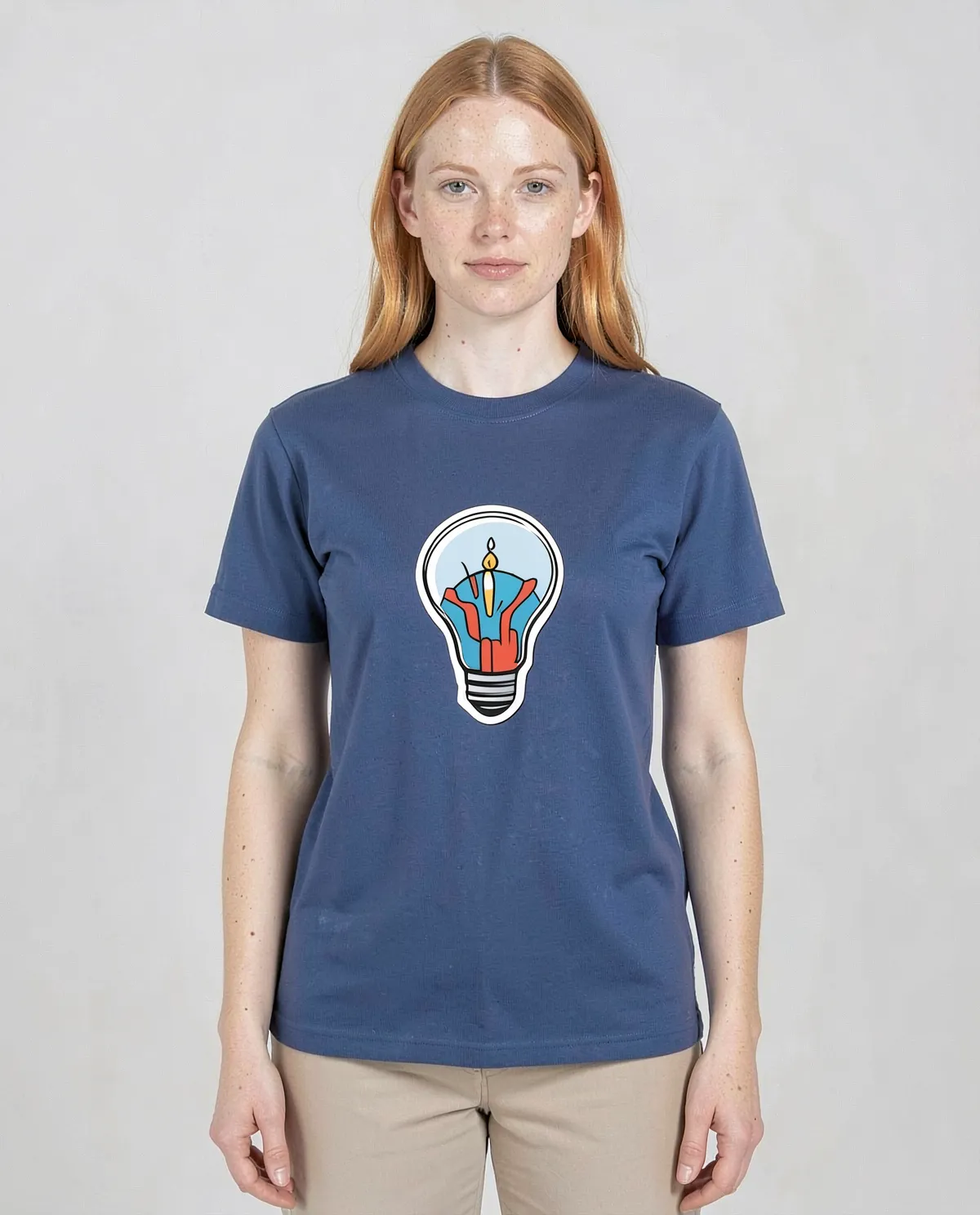 Blue T-Shirt – Custom Print Ready 0