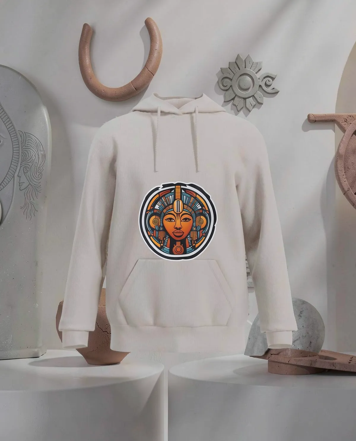 Cream Brushed Organic Cotton Sweatshirt 59
