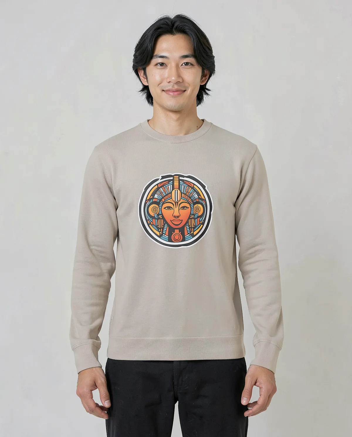 Cream Organic Sweatshirt – Soft, Eco‑Sustainable Comfort