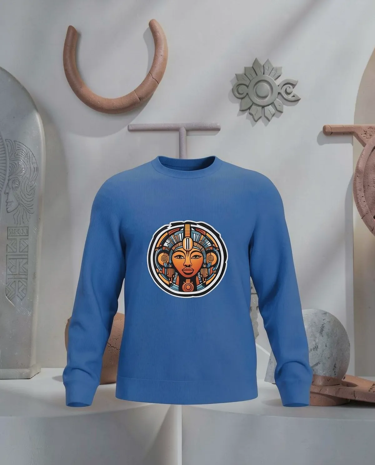 Blue Brushed Organic Sweatshirt 59