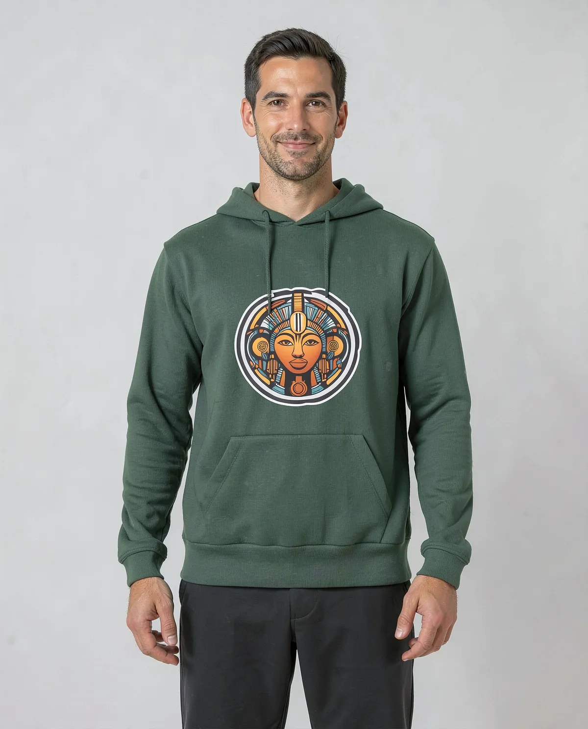 Green Organic Brushed Cotton Sweatshirt 0