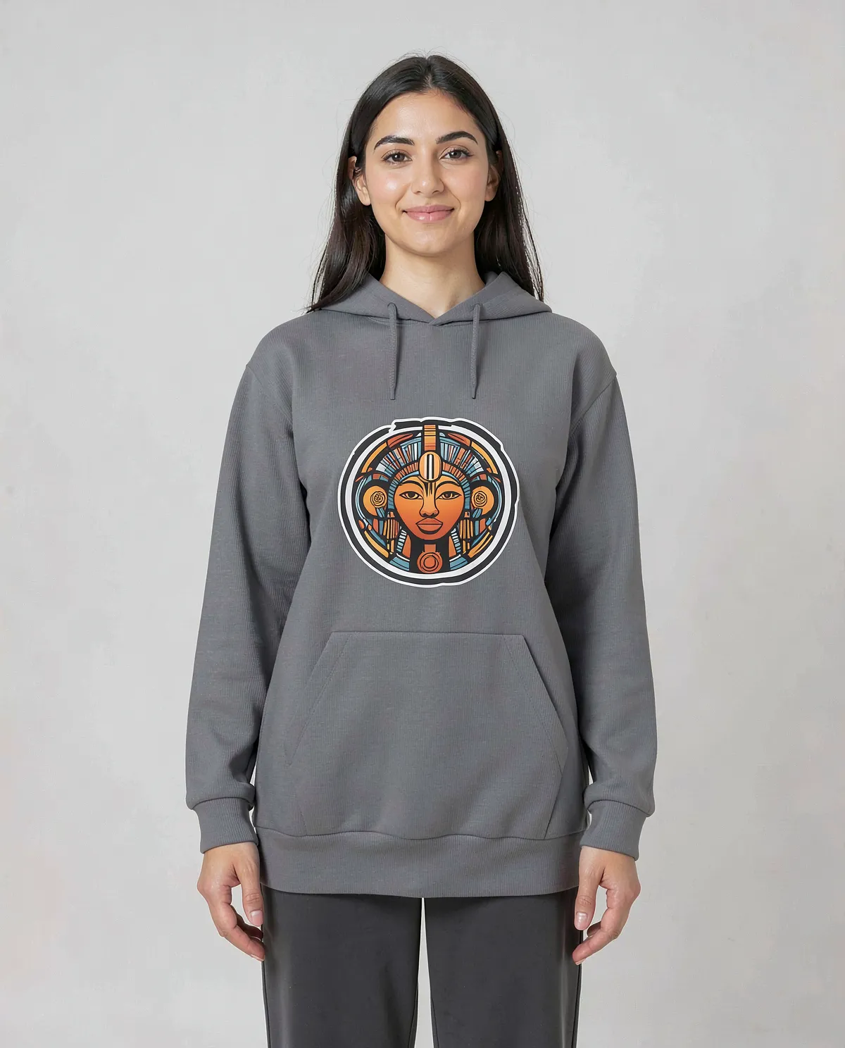 Grey Unisex Cotton Sweatshirt