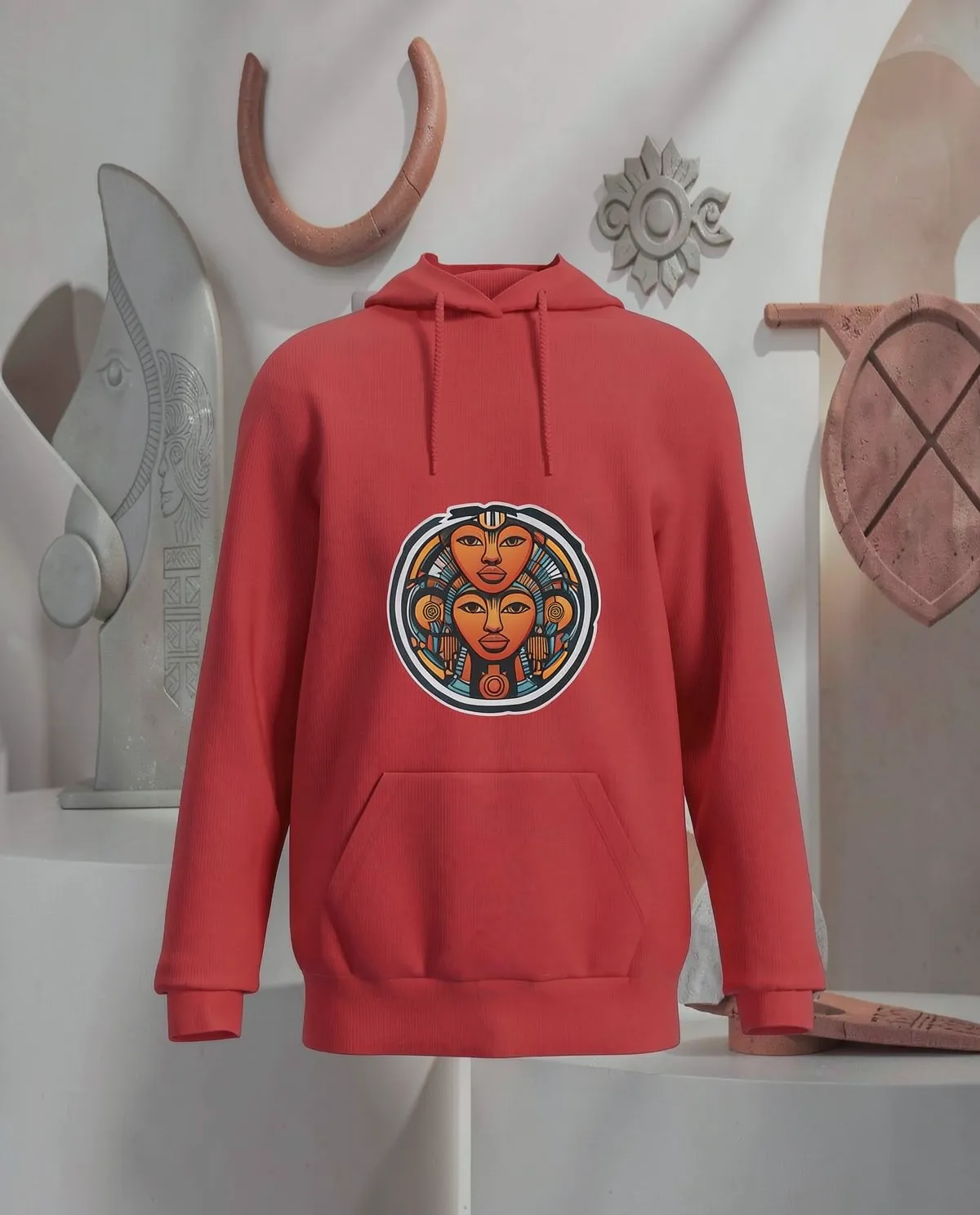 Red Brushed Organic Sweatshirt 59