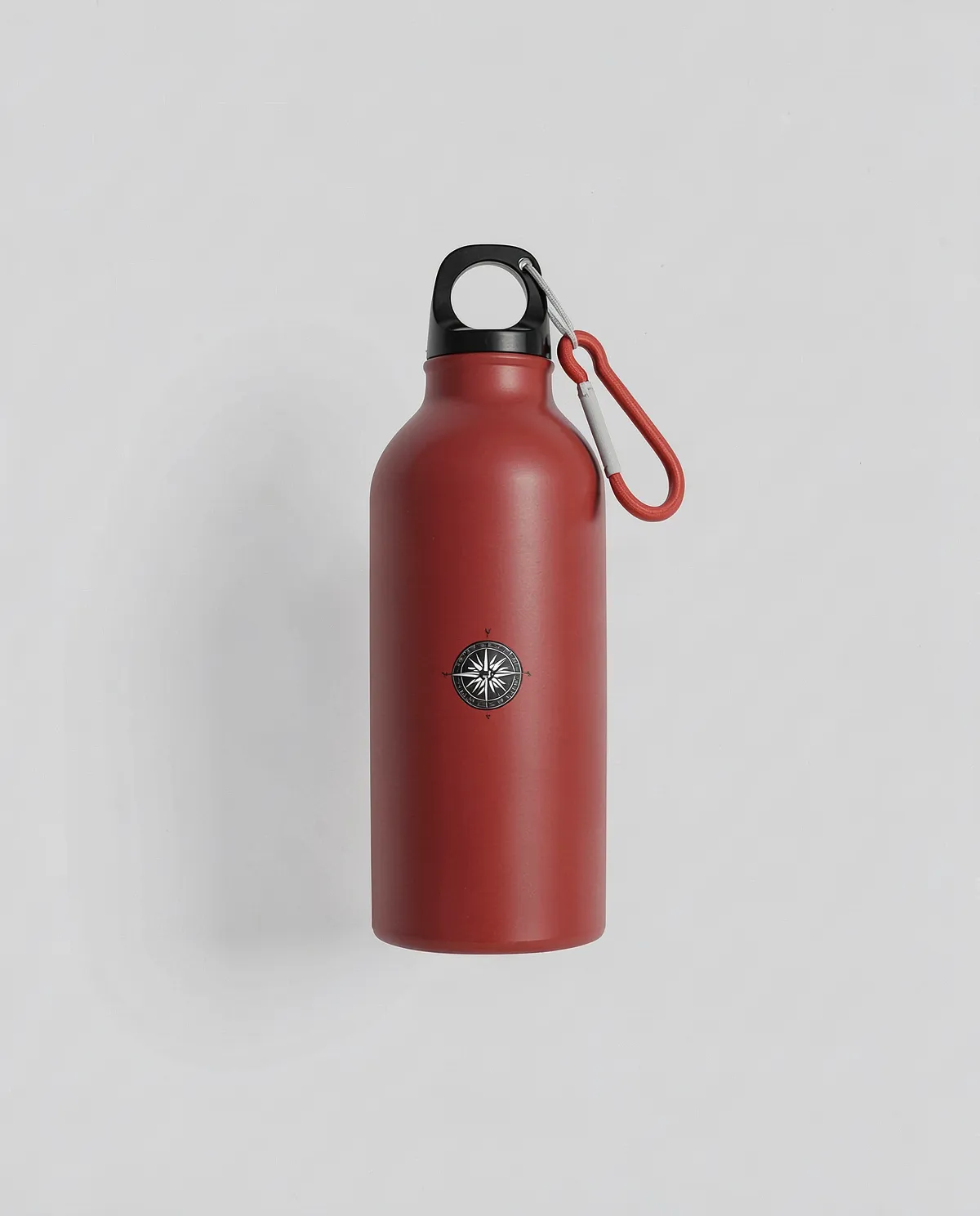 Eco-Friendly Recycled Aluminum Water Bottle with Carabiner