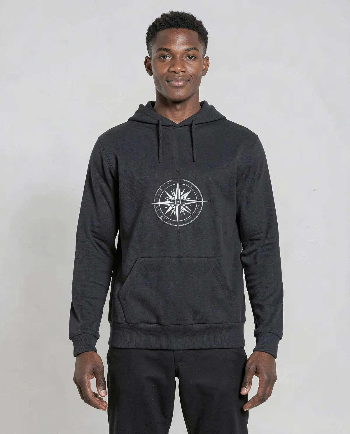 Black Premium Sweatshirt Brushed Organic Cotton 0