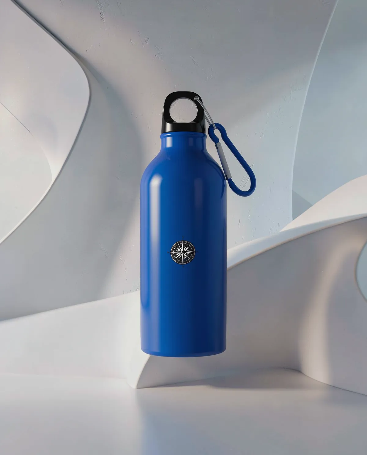 Eco-Friendly Recycled Aluminum Water Bottle with Carabiner 59