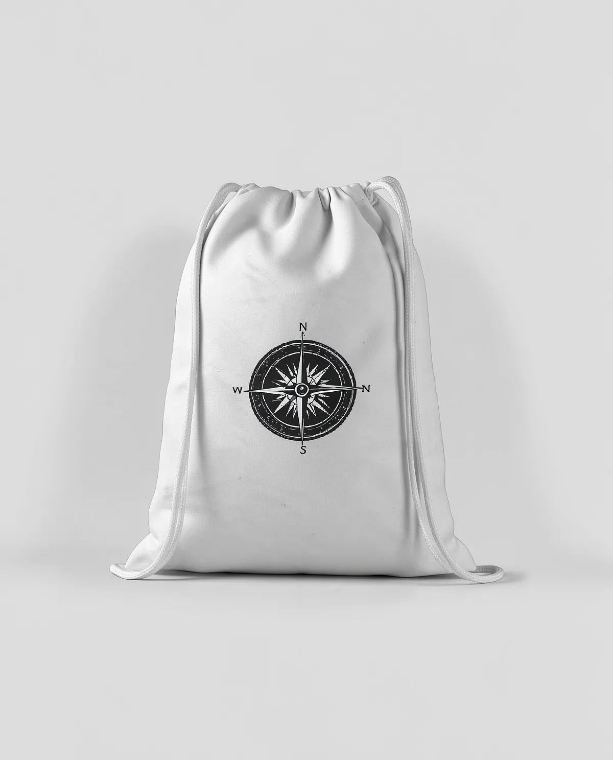 Print-Ready Drawstring Bag – Smooth Cotton Gym Bag