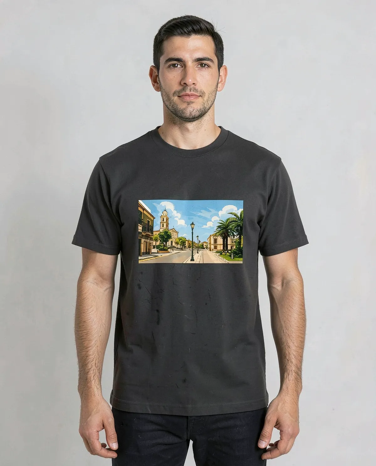 Black T-Shirt with Bold Graphic