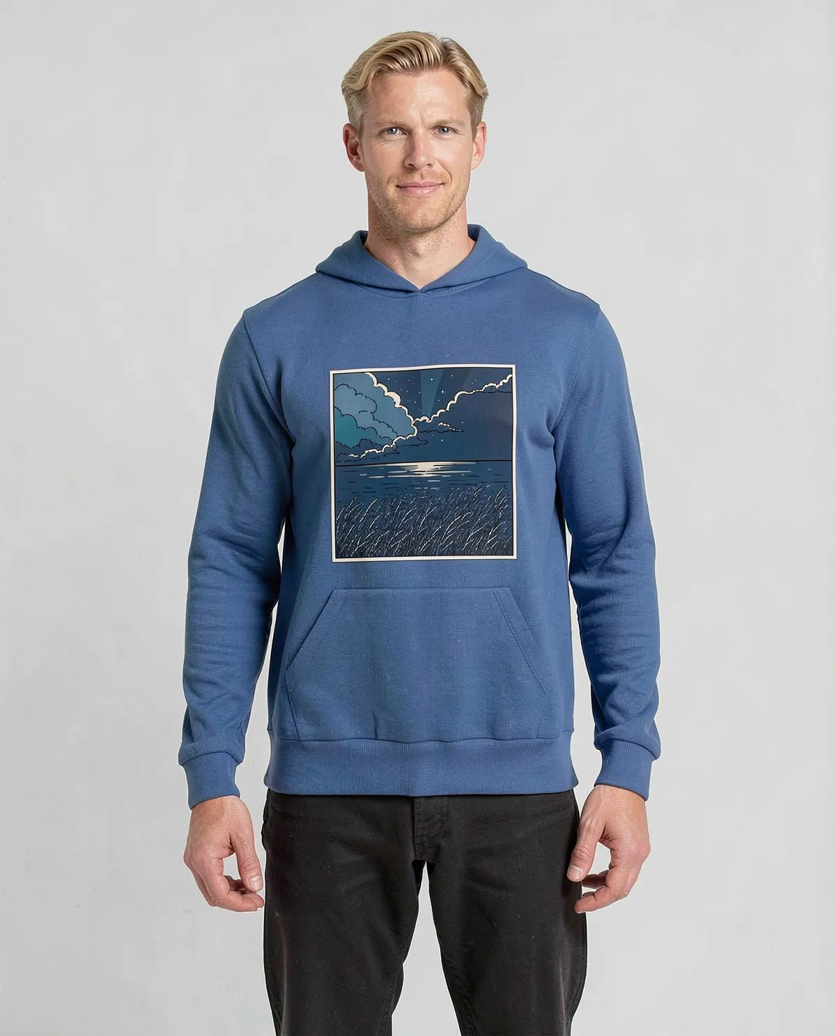 Blue Organic Cotton Sweatshirt 0