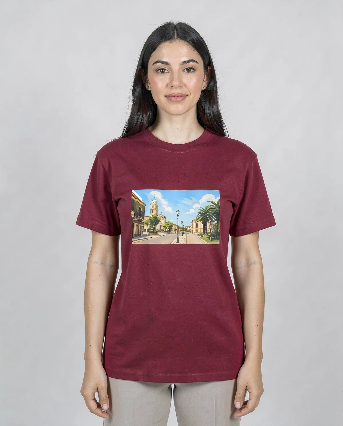 Red T-Shirt – Organic Cotton, Modern Fit