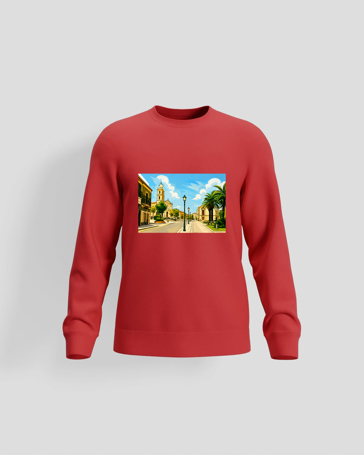 Red Brushed Organic Sweatshirt 59
