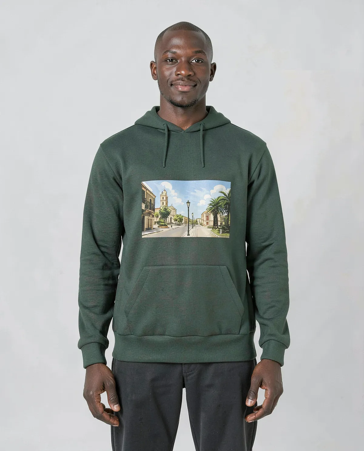 Green Unisex Sweatshirt, 100% Cotton 0