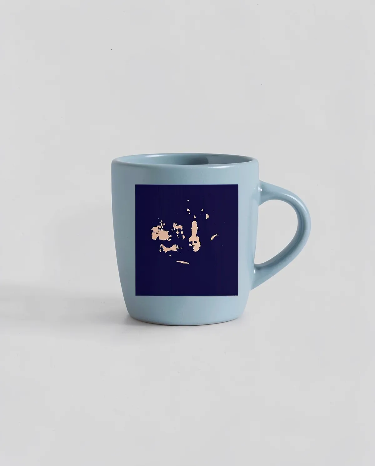 Matte White Ceramic Mug with Glossy Interior 0