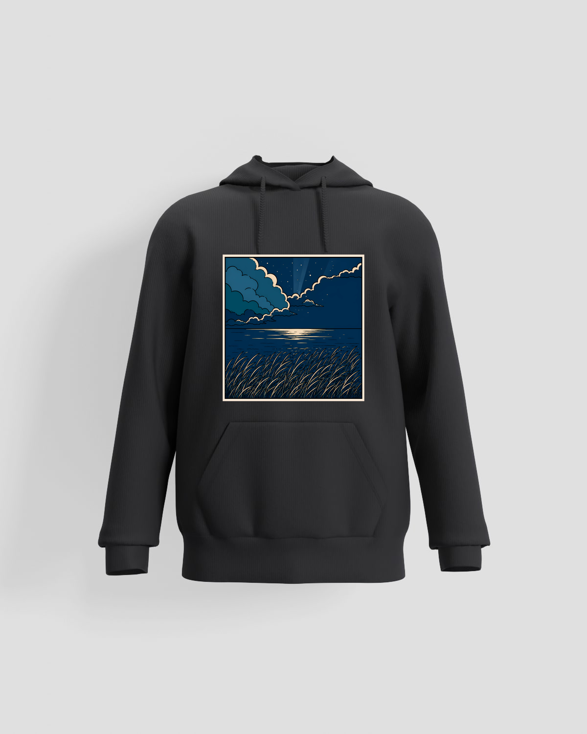Black Premium Sweatshirt – Brushed Organic Cotton Comfort 59