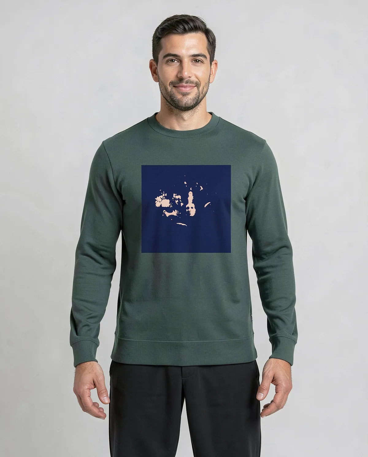 Green Organic Brushed Sweatshirt 0
