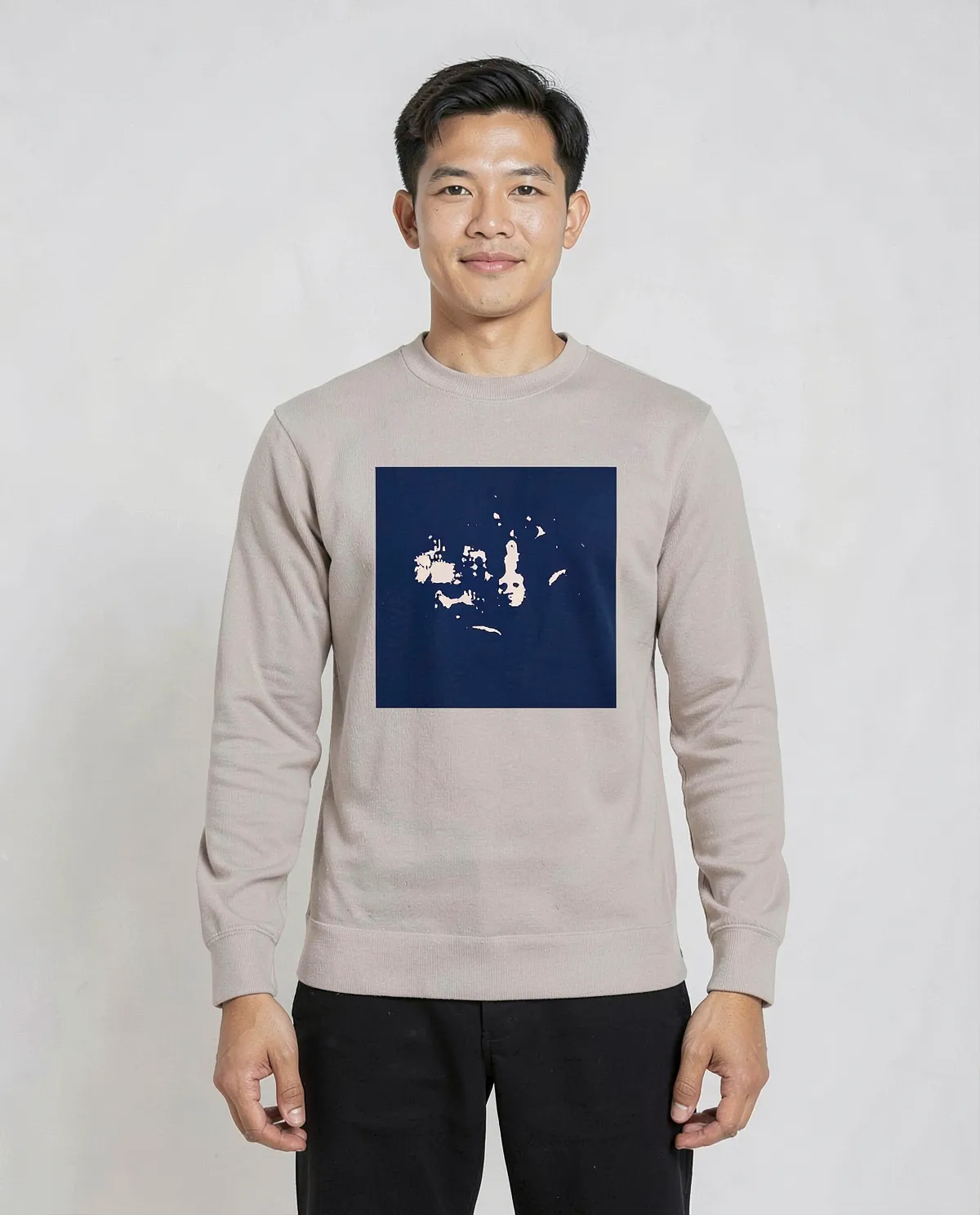 Cream Brushed Organic Sweatshirt 0
