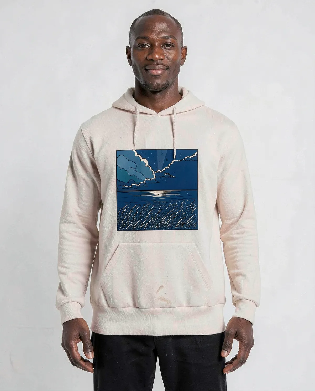 Cream Brushed Organic Sweatshirt