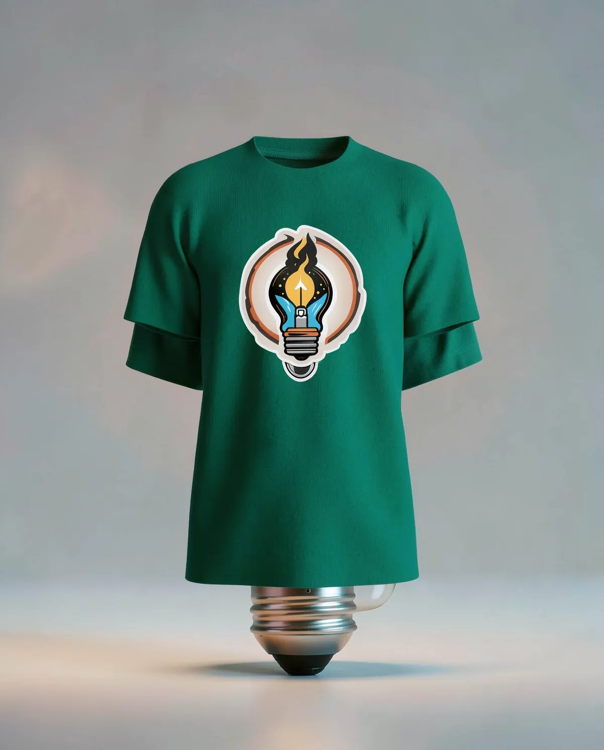 T-Shirt Green Short Sleeve Crew Neck Eco-Sustainable Organic Cotton 59