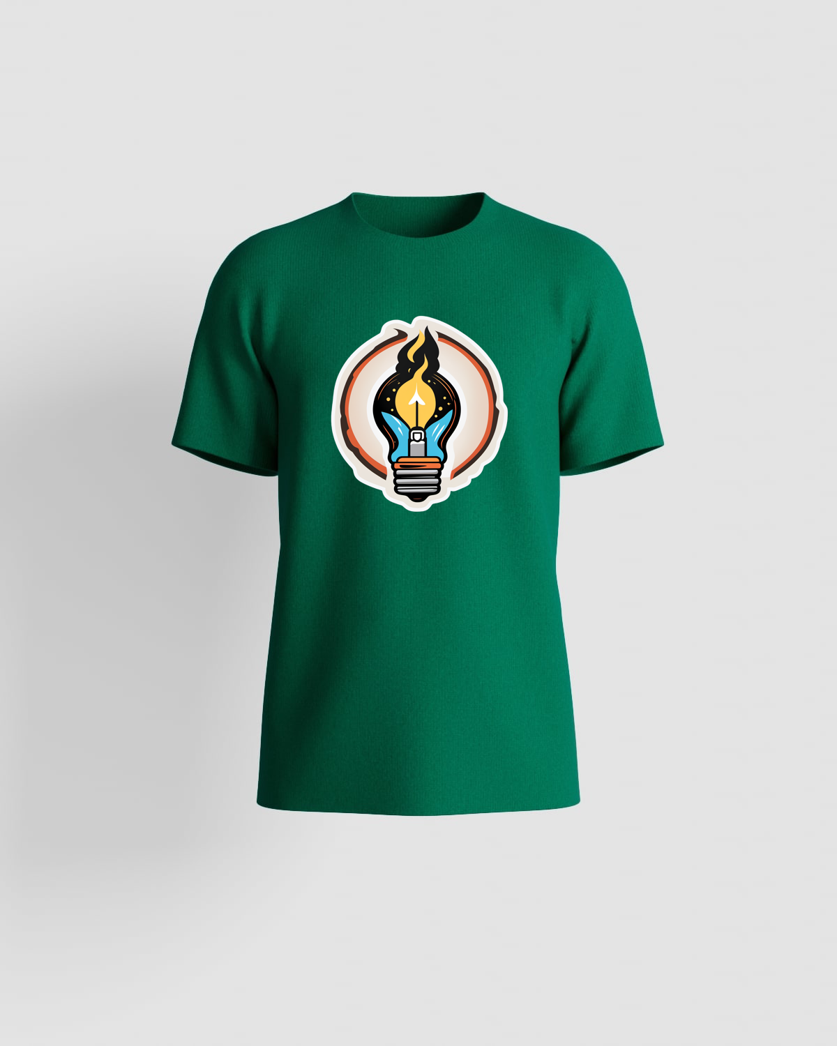 T-Shirt Green Short Sleeve Crew Neck Eco-Sustainable Organic Cotton 59