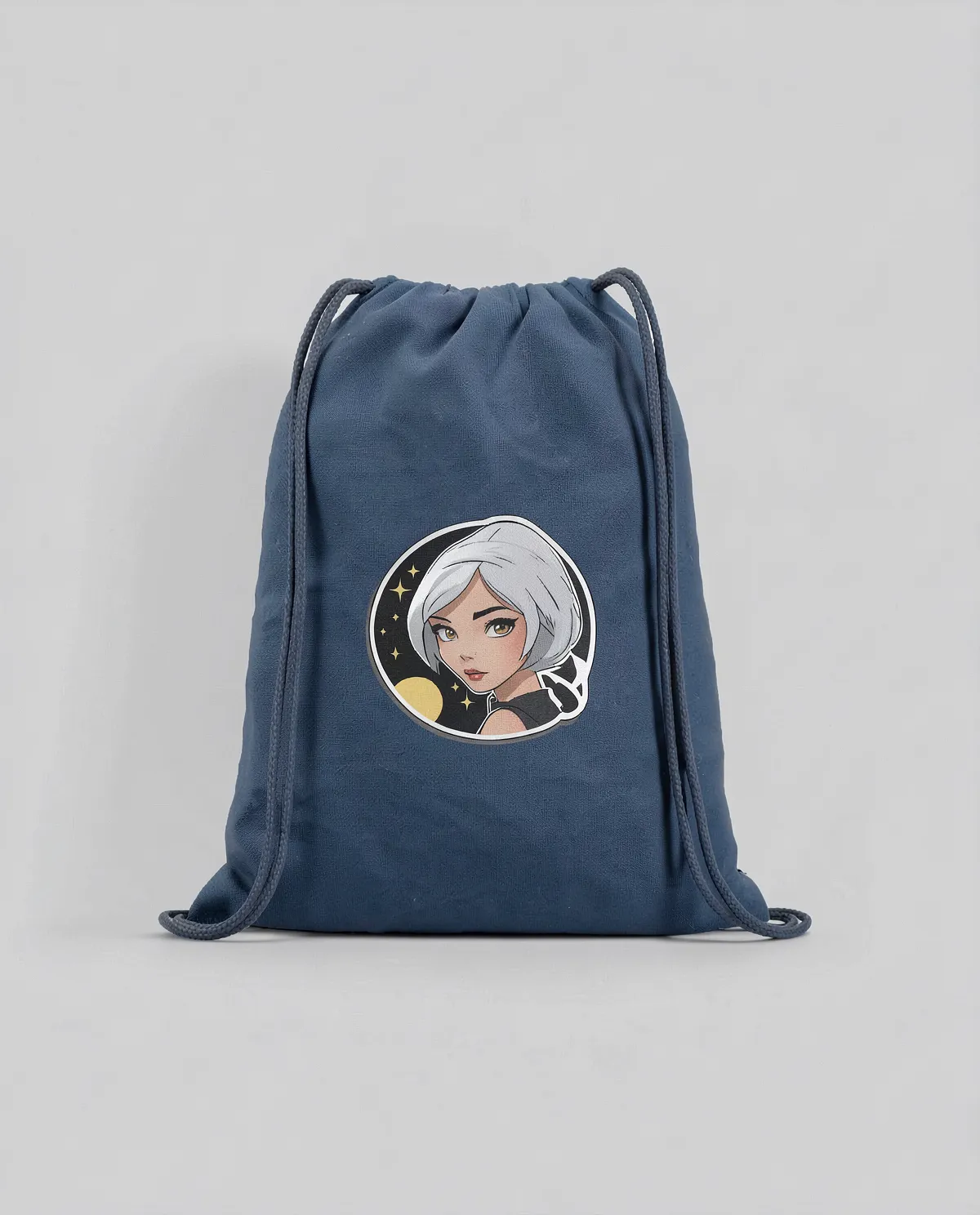 Customizable Lightweight Cotton Drawstring Gym Bag with Natural Drawstrings 0