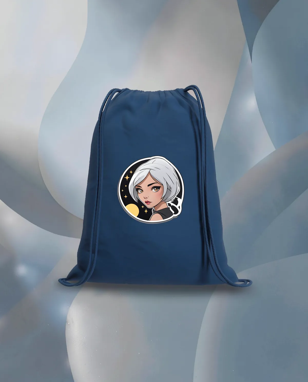 Customizable Lightweight Cotton Drawstring Gym Bag with Natural Drawstrings 59