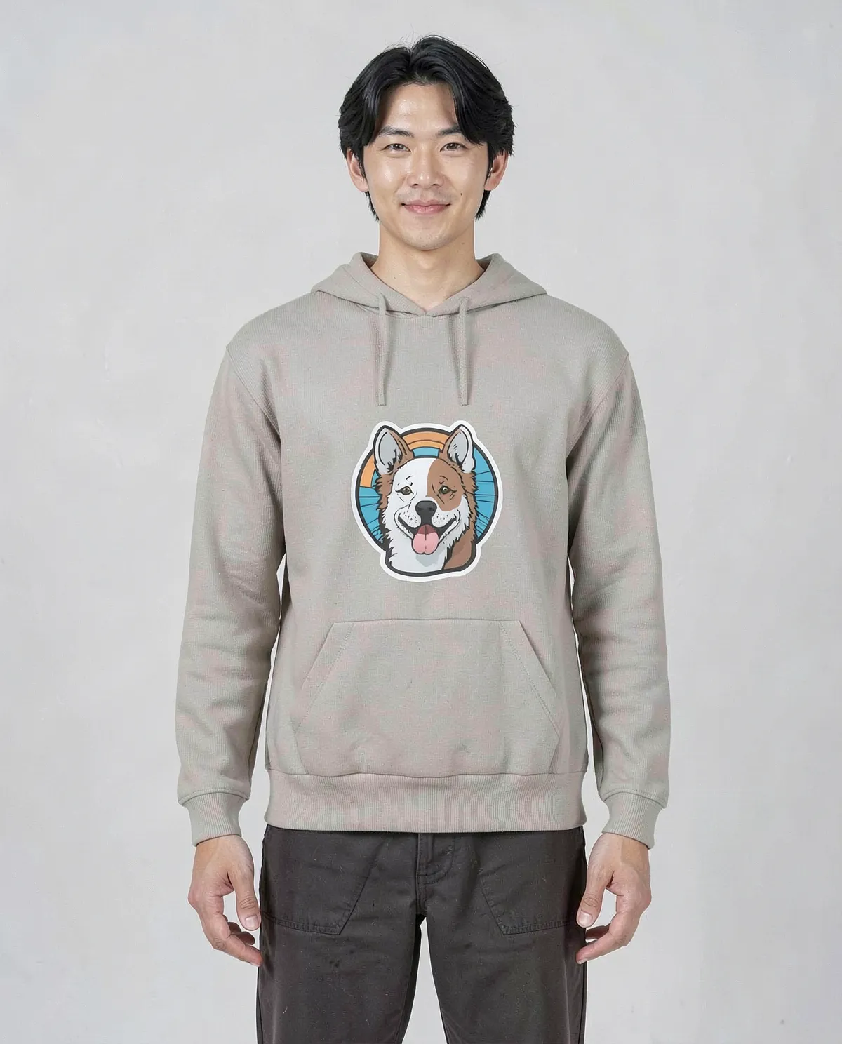 Cream Unisex Sweatshirt Modern Fit 0