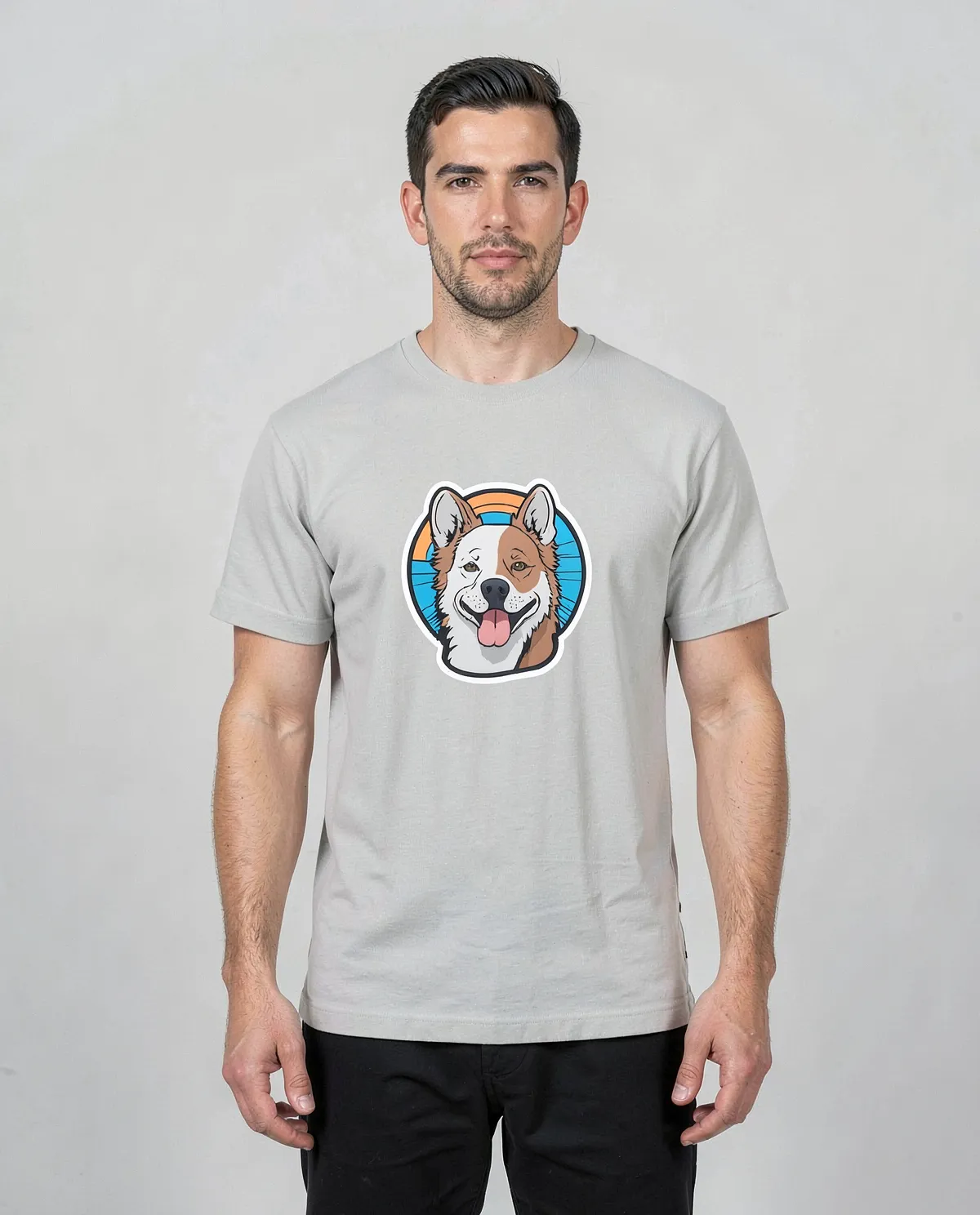 White T-Shirt with Custom Graphic