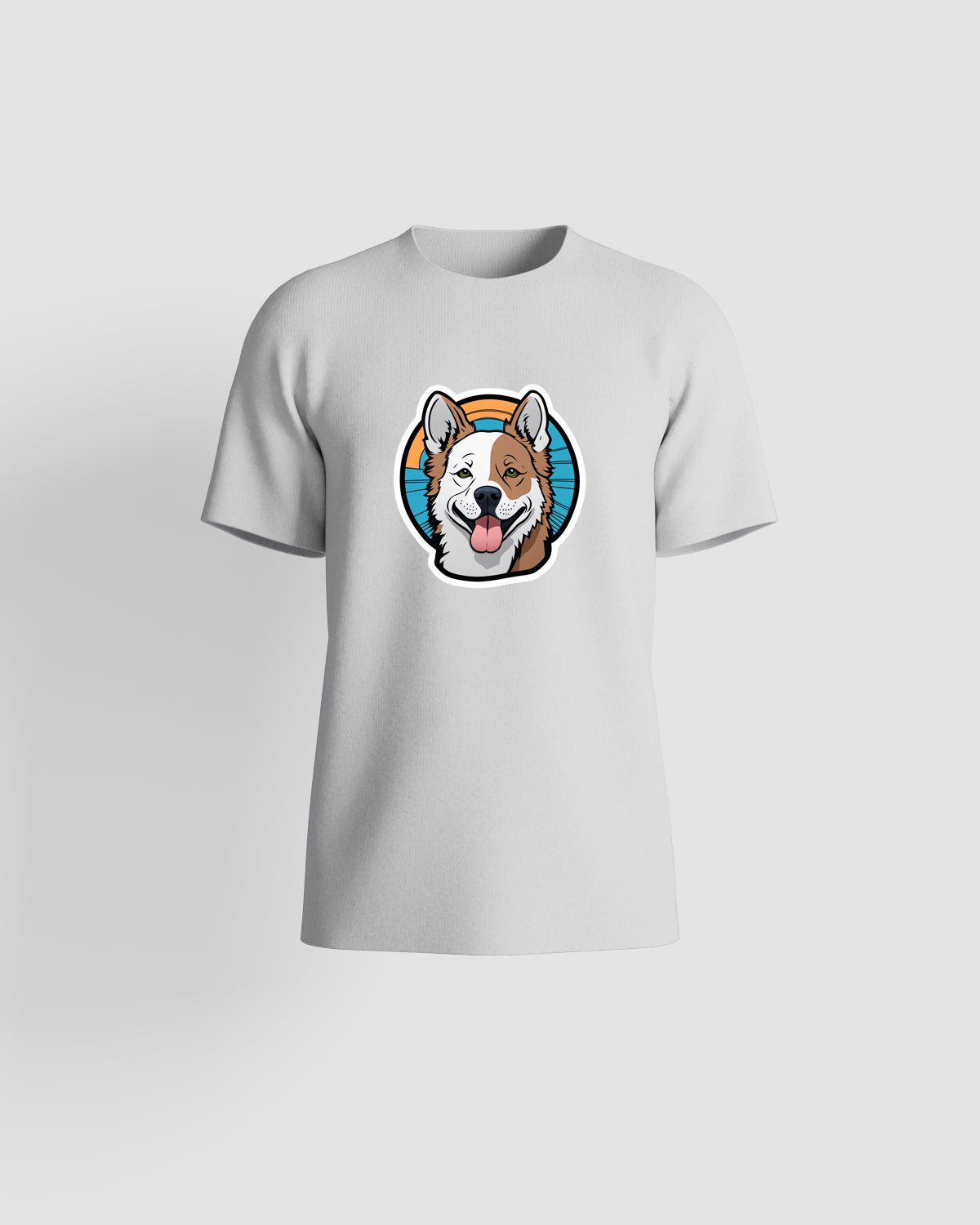 White T-Shirt with Custom Graphic 59